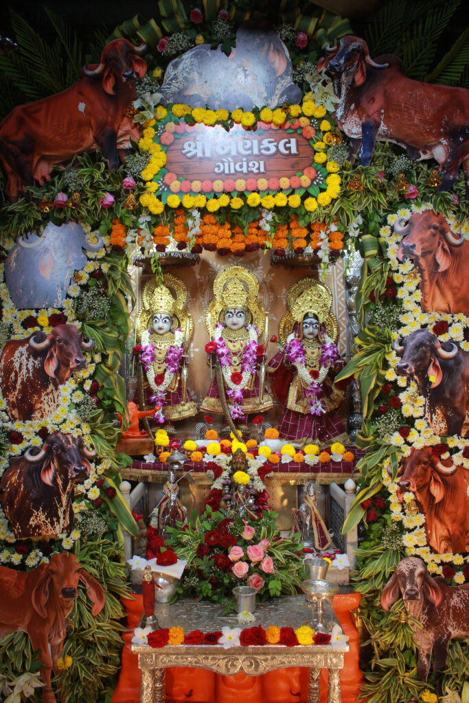 શણગાર દર્શન - શનિવાર "પ.પૂ. શ્રી વિસામણબાપુની જગ્યા, પ.પૂ. શ્રી શ્રી ૧૦૦૮ મહામંડલેશ્વર નિર્મળાબા, વિહળધામ પાળિયાદ, ભાદરવા સુદ - ૧ એકમ, વિક્રમ સવંત ૨૦૮૨" Shangar Darshan. Saturday-Sep- 12/09/2026