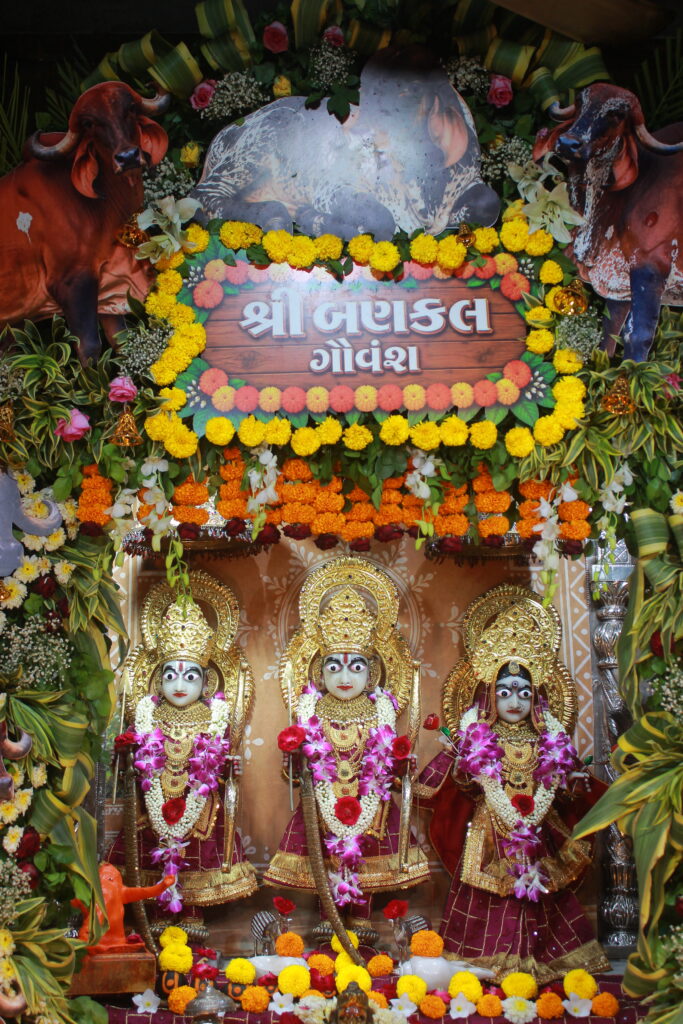 શણગાર દર્શન - શનિવાર "પ.પૂ. શ્રી વિસામણબાપુની જગ્યા, પ.પૂ. શ્રી શ્રી ૧૦૦૮ મહામંડલેશ્વર નિર્મળાબા, વિહળધામ પાળિયાદ, ભાદરવા સુદ - ૧ એકમ, વિક્રમ સવંત ૨૦૮૨" Shangar Darshan. Saturday-Sep- 12/09/2026