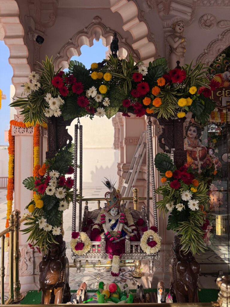 શણગાર દર્શન - શુક્રવાર (શ્રી કૃષ્ણ જન્માષ્ટમી) "પ.પૂ. શ્રી વિસામણબાપુની જગ્યા, પ.પૂ. શ્રી શ્રી ૧૦૦૮ મહામંડલેશ્વર નિર્મળાબા, વિહળધામ પાળિયાદ, શ્રાવણ વદ - ૮ આઠમ, વિક્રમ સવંત ૨૦૮૨" Shangar Darshan. Friday-Sap- 04/09/2026